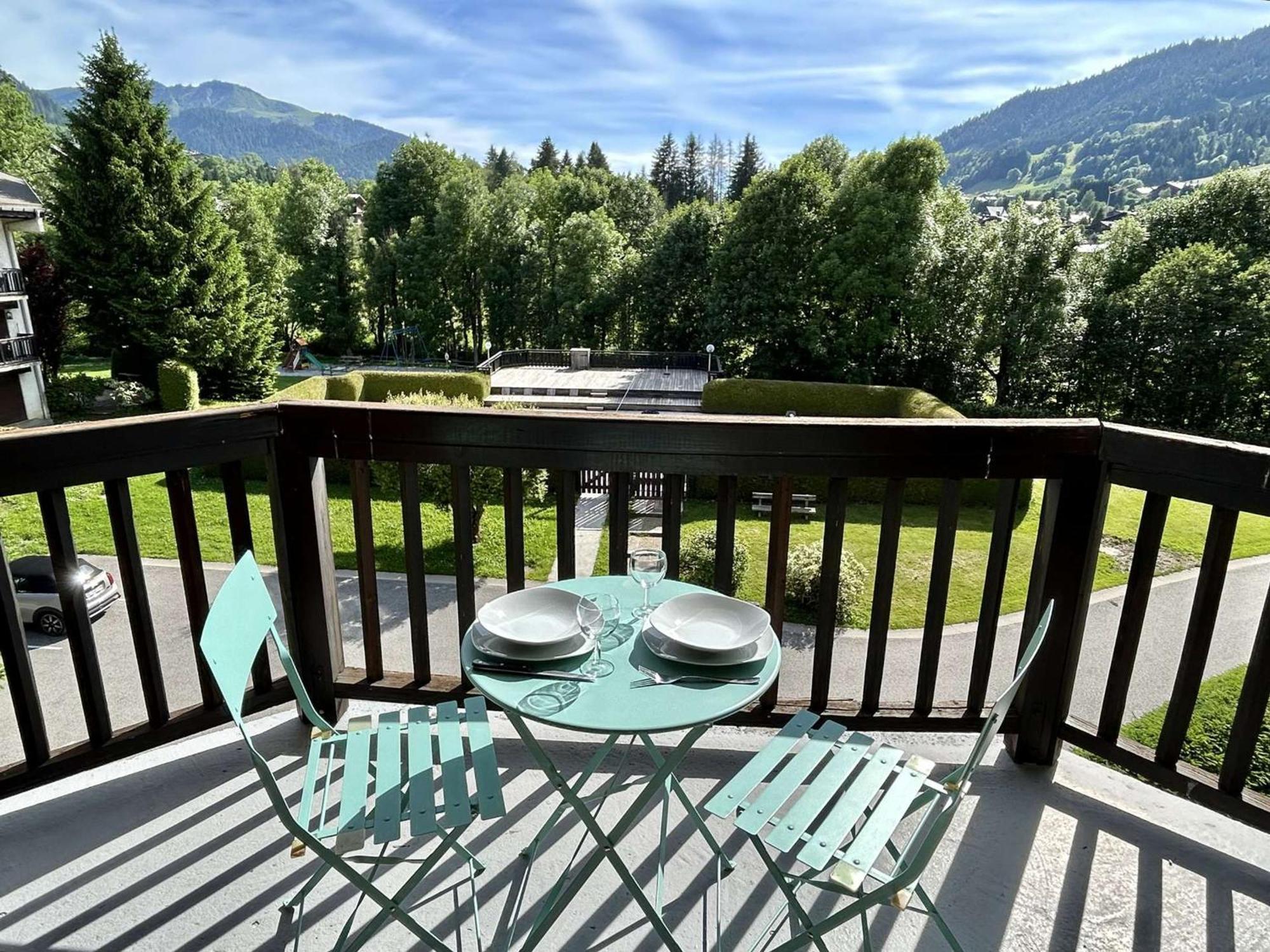 Studio Avec Piscine Chauffee, Tennis & Balcon - 4 Couchages A Megeve - Fr-1-597-14 מראה חיצוני תמונה