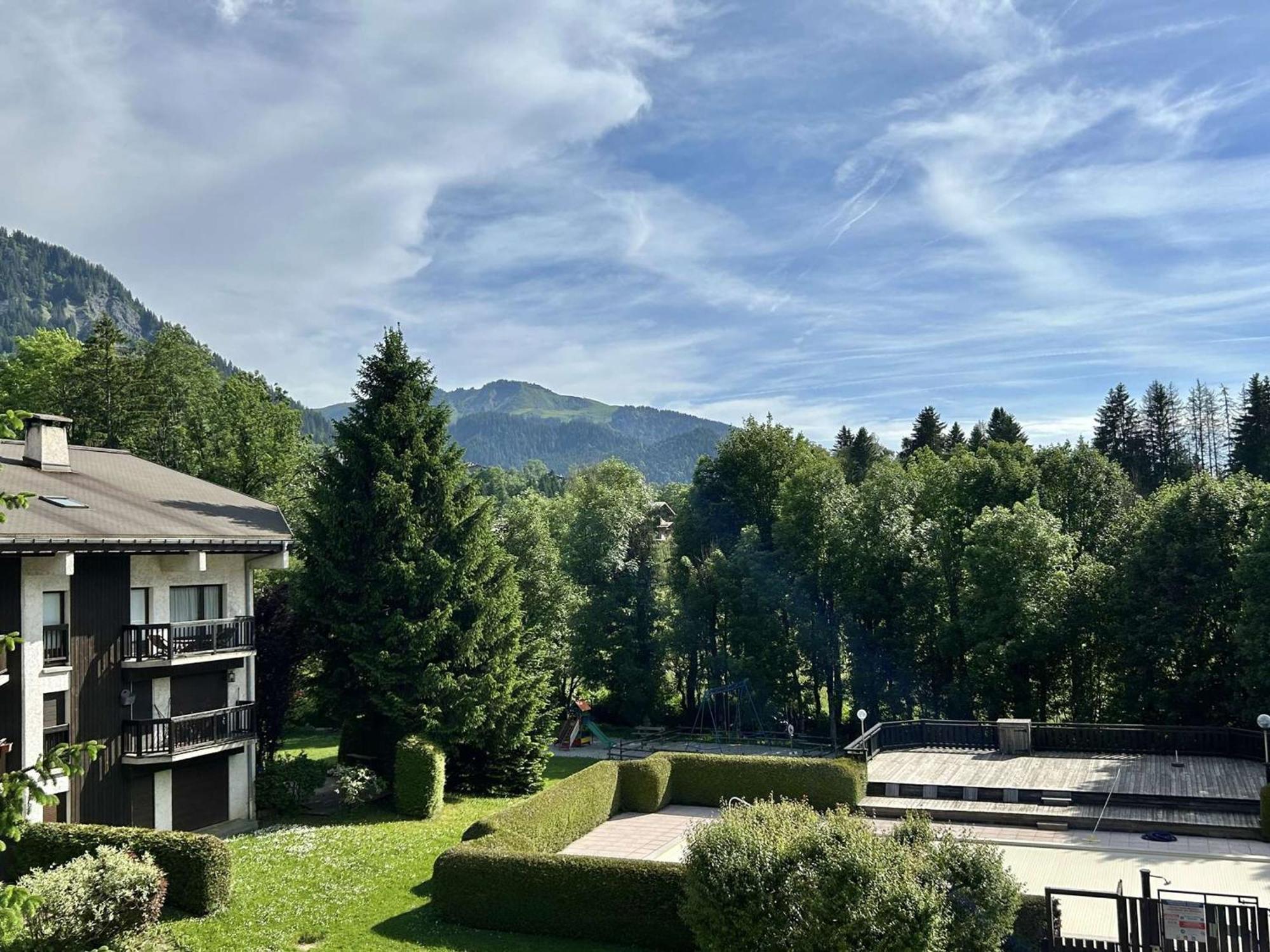 Studio Avec Piscine Chauffee, Tennis & Balcon - 4 Couchages A Megeve - Fr-1-597-14 מראה חיצוני תמונה